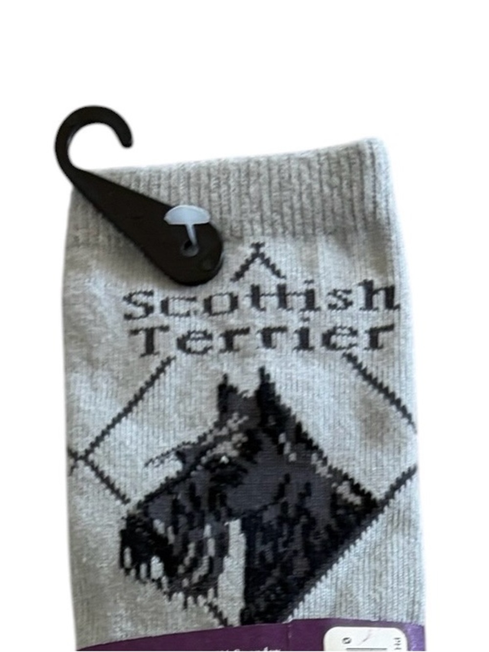 Scottish Terrier Crew Novelty Socks Size 9-11 - Picture 1 of 6